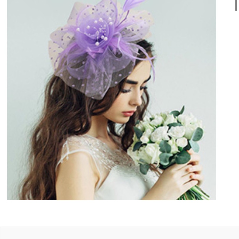 Elegant Purple Fascinator